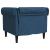 Fotoliu Chesterfield, albastru, material textil GartenMobel Dekor