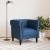 Fotoliu Chesterfield, albastru, material textil GartenMobel Dekor