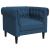 Fotoliu Chesterfield, albastru, material textil GartenMobel Dekor