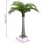 Palmier artificial 15 frunze 200 cm verde GartenMobel Dekor