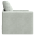 Canapea de podea convertibilă gri single 74x77x81 cm catifea GartenMobel Dekor