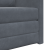 Canapea de podea convertibilă gri single 74x77x81 cm catifea GartenMobel Dekor