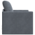 Canapea de podea convertibilă gri single 74x77x81 cm catifea GartenMobel Dekor