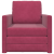 Sofa Pat 2-in-1 Roșie Vin 74x77x81 cm Catifea GartenMobel Dekor