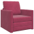 Sofa Pat 2-in-1 Roșie Vin 74x77x81 cm Catifea GartenMobel Dekor
