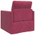 Sofa Pat 2-in-1 Roșie Vin 74x77x81 cm Catifea GartenMobel Dekor