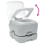 Toaletă portabilă, gri & alb, plastic, 10 L GartenMobel Dekor