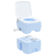 Toaletă portabilă, albastru deschis & alb, plastic, 20 L GartenMobel Dekor