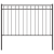 Gard de grădină, gri, 1,7x0,8 m, oțel GartenMobel Dekor