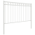 Gard de grădină, alb, 1,7x0,8 m, oțel GartenMobel Dekor
