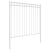 Gard de grădină, alb, 1,7x1.2 m, oțel GartenMobel Dekor