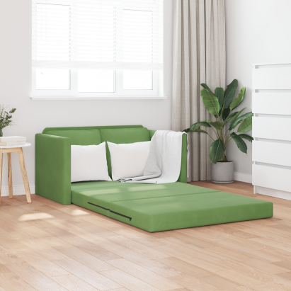 Canapea Verde deschis Țesătură, Lemn 2 locuri Canapea GartenMobel Dekor