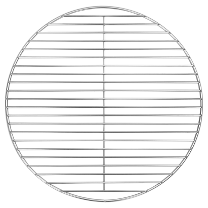 Grătar BBQ, argintiu, Ø43 cm, oțel inoxidabil GartenMobel Dekor