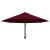 Umbrelă de soare de perete, stâlp metalic, roșu vișiniu, 300cm GartenMobel Dekor