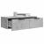 Dulap de perete, gri beton, 68x30x20 cm, lemn compozit GartenMobel Dekor