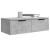 Dulap de perete, gri beton, 68x30x20 cm, lemn compozit GartenMobel Dekor