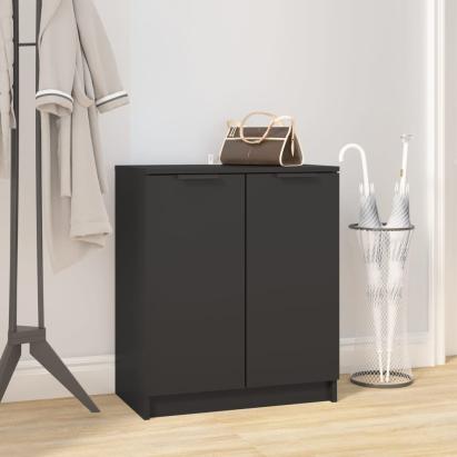 Pantofar, negru, 59x35x70 cm, lemn compozit GartenMobel Dekor