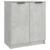 Pantofar, gri beton, 59x35x70 cm, lemn prelucrat GartenMobel Dekor