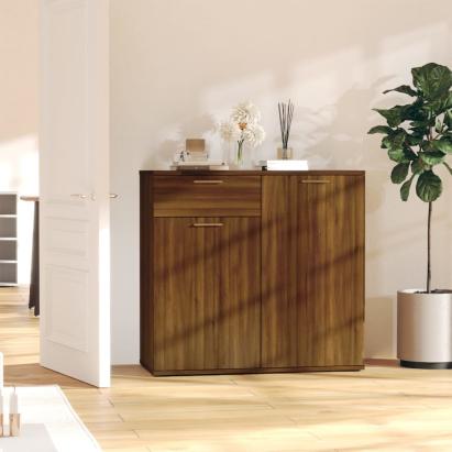 Dulap, stejar maro, 80x36x75 cm, lemn compozit GartenMobel Dekor