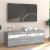 Comodă TV cu lumini LED, gri sonoma, 120x35x40 cm GartenMobel Dekor