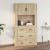 Dulap de perete, stejar sonoma, 80x33x80 cm, lemn prelucrat GartenMobel Dekor
