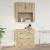 Dulap de perete, stejar sonoma, 80x33x80 cm, lemn prelucrat GartenMobel Dekor