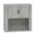 Dulap de perete, gri beton, 80x33x80 cm, lemn prelucrat GartenMobel Dekor