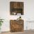 Dulap de perete, stejar fumuriu, 80x33x80 cm, lemn prelucrat GartenMobel Dekor
