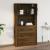 Dulap de perete, stejar maro,80x33x80 cm, lemn prelucrat GartenMobel Dekor