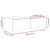 Dulap de perete stejar afumat 68x30x20 cm lemn prelucrat GartenMobel Dekor
