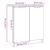 Pantofar, stejar fumuriu, 59x35x70 cm, lemn prelucrat GartenMobel Dekor