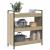 Cărucior de bucătărie stejar sonoma 70x30x82 cm lemn prelucrat GartenMobel Dekor