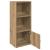 Bibliotecă, stejar artizanal, 31x24x77 cm, lemn prelucrat GartenMobel Dekor