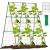Ansamblu suport araci cu plasa pentru cresterea plantelor cataratoare, castraveti, fasole, mazare, 210 x 210 cm GartenVIP DiyLine