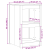Dulap de bucătărie pentru exterior Alb 55x55x92 cm Lemn masiv de pin GartenMobel Dekor