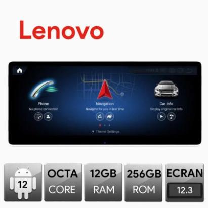 Navigatie Mercedes C W205 GLC V X NTG5, Android, Octa Core, 12+256, 12.3", Qled 2K 2400x900, Qualcomm 680 CarStore Technology