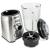 Blender de masa Zass ZSB 09, Putere 1000W, Capacitate 1,5L, Cutit inox cu 6 lame, Cana din sticla termorezistenta, Zdrobire gheata, Butoane cu iluminare LED Albastru, Carcasa Inox ProDesign DailyAppliances