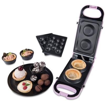 Snack Maker Trisa culoare roz 7364.8712, putere 700 W, doua tavi interschimbabile (una pentru Cake Pops si una pentru cornete de inghetata) ProDesign DailyAppliances