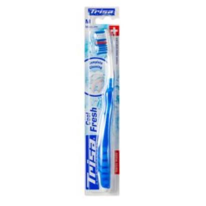 Periuta de dinti Trisa Cool&Fresh Medium, cu capac protectie cadou ProDesign DailyAppliances