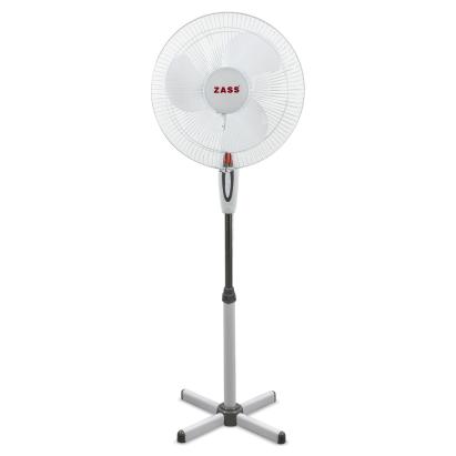 Ventilator cu picior Zass ZF 1605, 41cm diametru, 45 W, Motor silentios si puternic, Culoare Alb ProDesign DailyAppliances