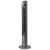 Ventilator turn Trisa Fresh Breeze 9346.43, Telecomanda, Putere 45W, 3 viteze, Inaltime 120 cm, Flux de aer puternic, INOX / Negru ProDesign DailyAppliances