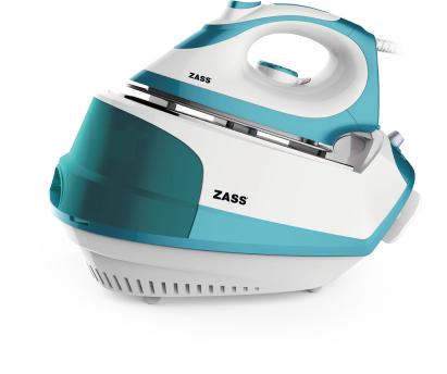 Statie de calcat Zass SG 03 culoare Albastra,  presiune puternica a aburului de 4,5 bari, rezervor de apa de 1.2 litri, putere boiler 1500 W, putere fier de calcat 800 W, debit de abur 110 g/min ProDesign DailyAppliances