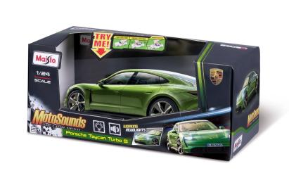 MAISTO MASINUTA CU SUNETE SI LUMINI PORSCHE TAYCAN TURBO S SCARA 1 LA 24 SuperHeroes ToysZone