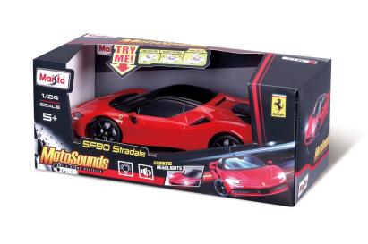 MAISTO MASINUTA CU SUNETE SI LUMINI FERRARI SF90 STRADALE SCARA 1 LA 24 SuperHeroes ToysZone