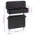 Cotieră auto universală, negru, 23x8x(30-38) cm ABS GartenMobel Dekor