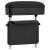 Cotieră auto universală, negru, 23x8x(30-38) cm ABS GartenMobel Dekor