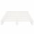 Cadru de pat Single, alb, 90x190 cm, lemn masiv de pin GartenMobel Dekor