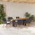 Set dining grădină 7 piese Negru poliratan GartenMobel Dekor