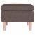 Scaun cu picioare din lemn, gri taupe, material textil GartenMobel Dekor