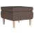 Scaun cu picioare din lemn, gri taupe, material textil GartenMobel Dekor